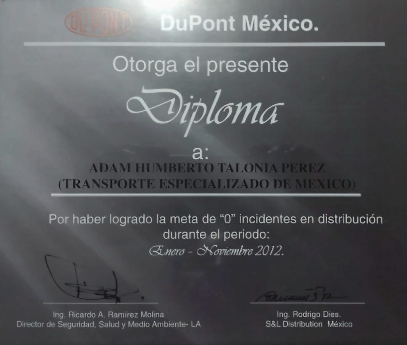 Reconocimientos DuPont