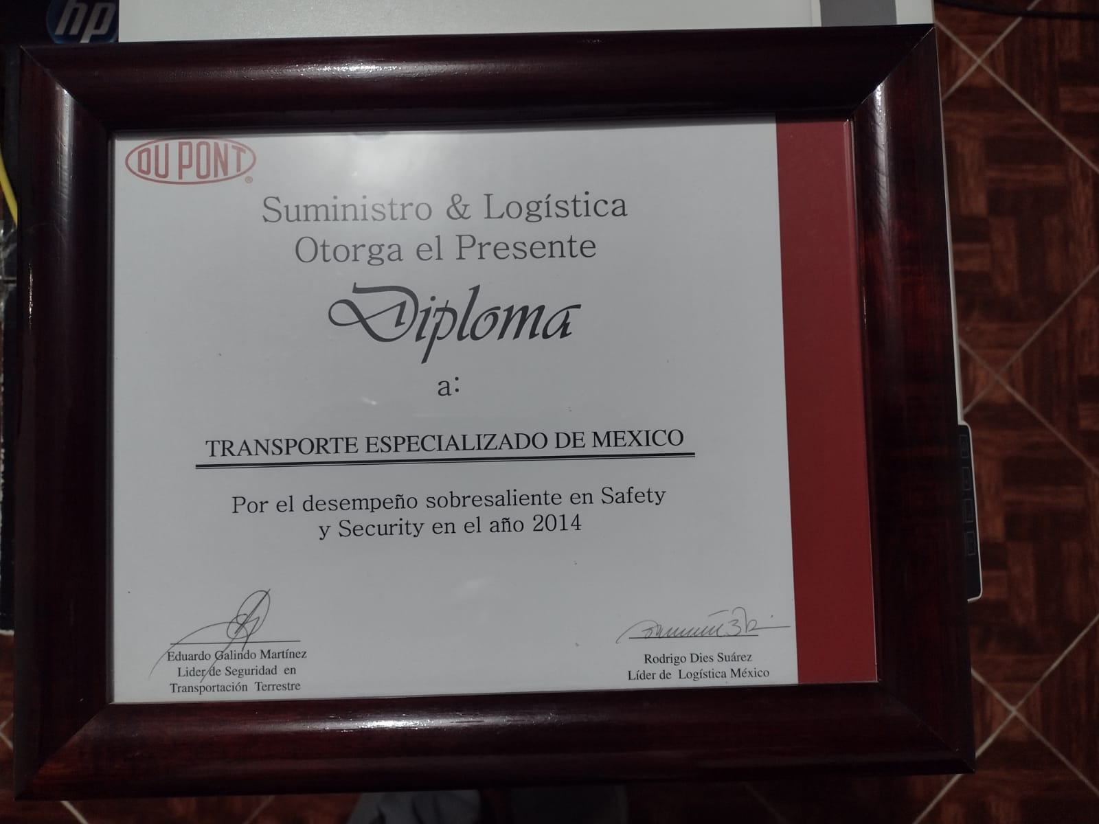 Reconocimientos DuPont